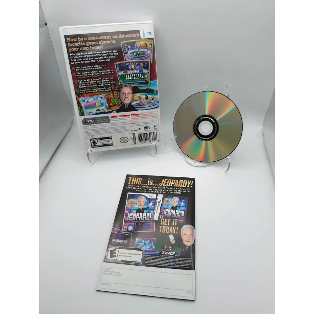 Wheel of Fortune Nintendo Wii Complete CIB Tested Pat Sajak